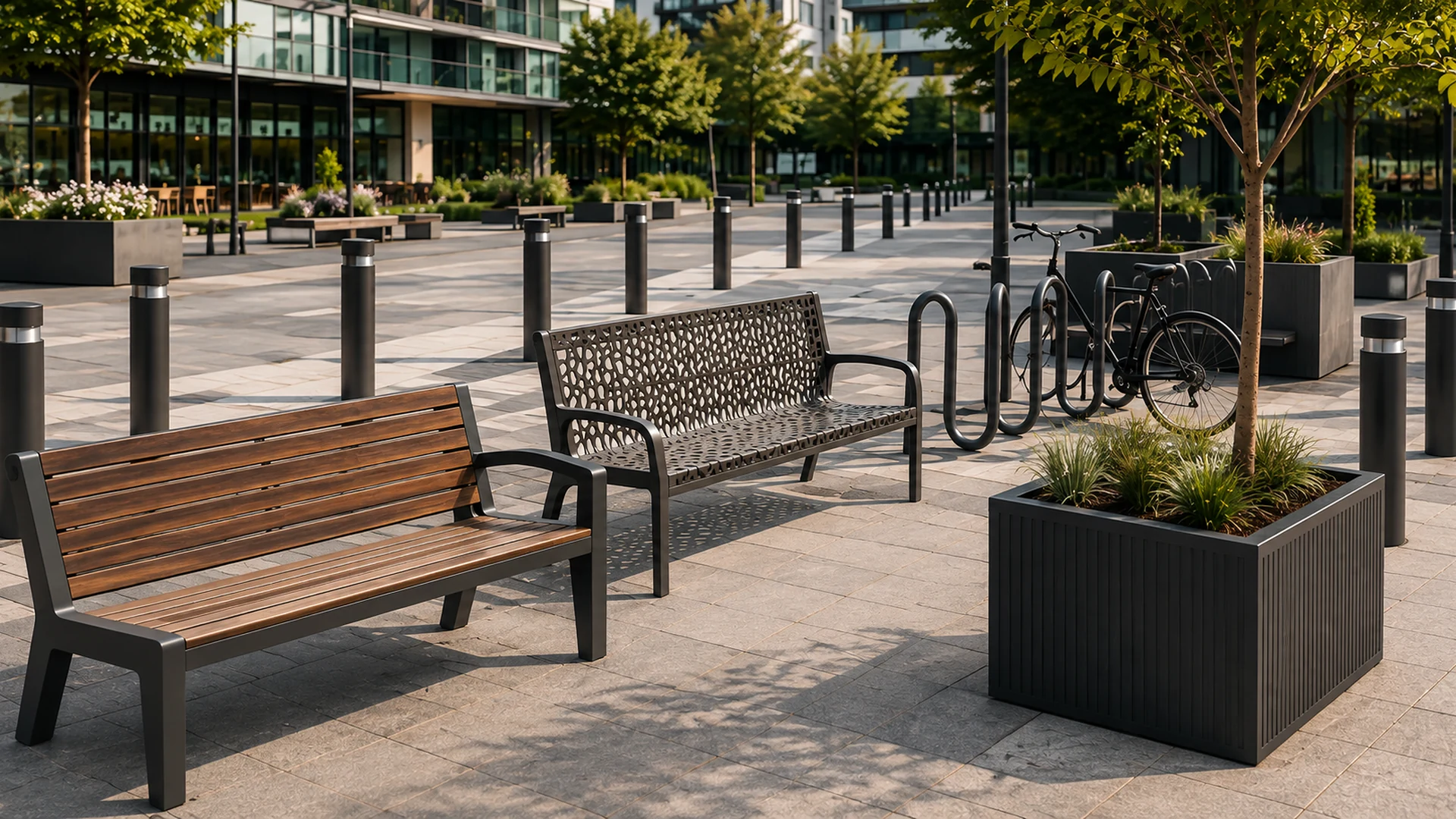 OEM Aluminum Casting for Urban Furniture